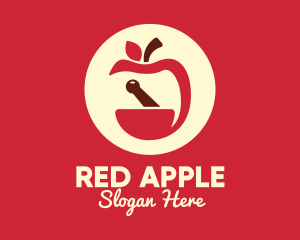 Red Apple Apothecary logo design