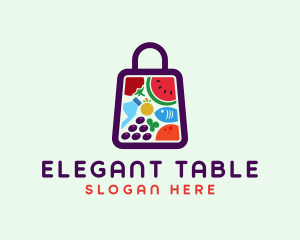 Food Shopping Market logo design