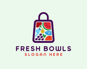 Food Shopping Market logo design