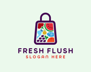 Food Shopping Market logo design