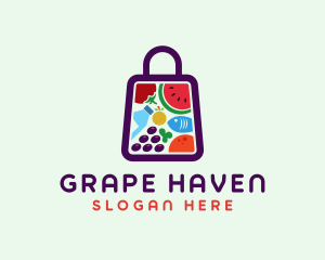 Food Shopping Market logo design