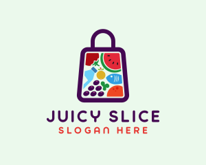 Food Shopping Market logo design