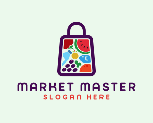 Food Shopping Market logo design