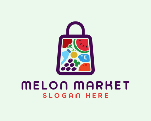 Food Shopping Market logo design