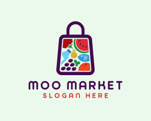 Food Shopping Market logo design