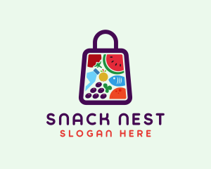 Food Shopping Market logo design