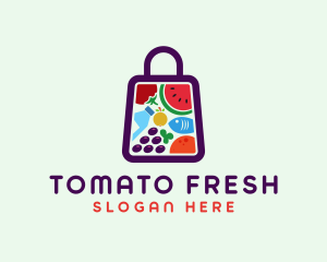 Food Shopping Market logo design