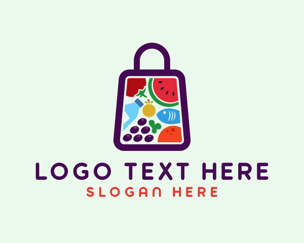 Grocery Shopping logo example 2