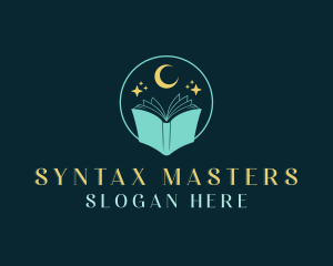 Astral Moon Book logo design