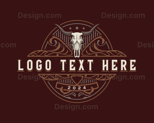 Vintage Bull Horn Logo