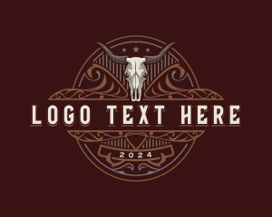 Vintage Bull Horn logo