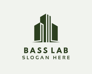 Green Skyscraper Hotel logo design