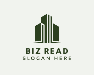 Green Skyscraper Hotel logo design