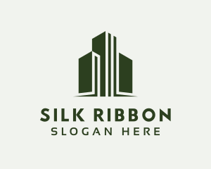 Green Skyscraper Hotel logo design