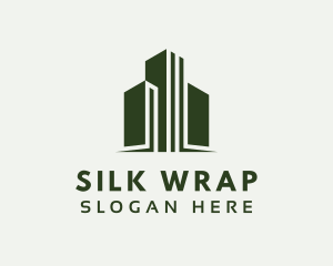 Green Skyscraper Hotel logo design