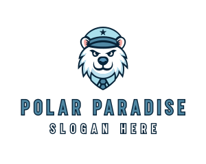 Police Polar Bear logo design