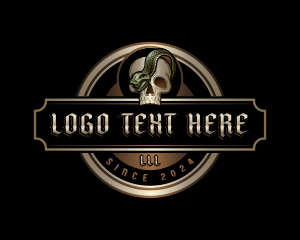 Skull Snake Dead logo