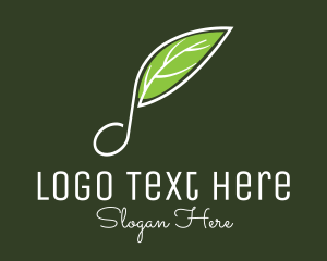 Musical Leaf Note Logo