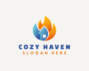 Warm Cool Ventilation logo design