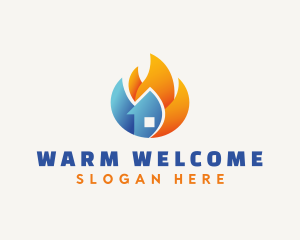 Warm Cool Ventilation logo design