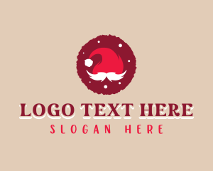 Santa Hat Christmas logo