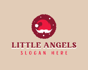 Santa Hat Christmas logo