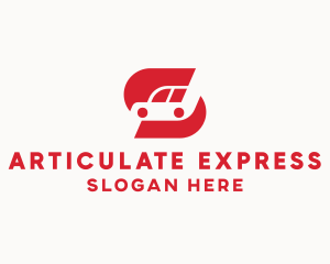 Red  Express Car logo design