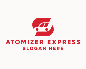 Red  Express Car logo design