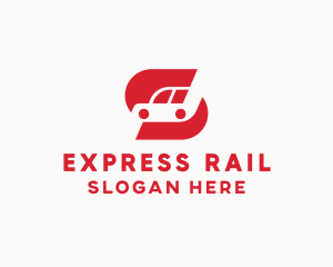 Red  Express Car logo design