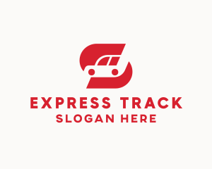 Red  Express Car logo design