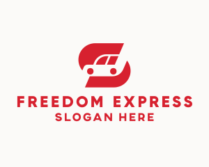 Red  Express Car logo design