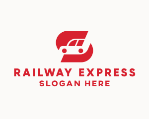 Red  Express Car logo design