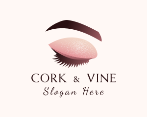 Gradient Eye Makeup logo design