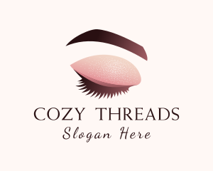 Gradient Eye Makeup logo design