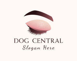 Gradient Eye Makeup logo design