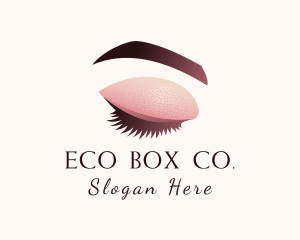 Gradient Eye Makeup logo design