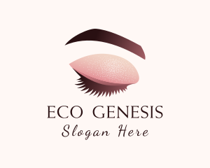 Gradient Eye Makeup logo design