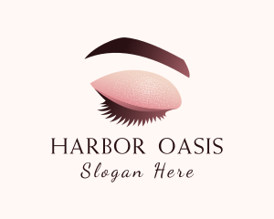 Gradient Eye Makeup logo design