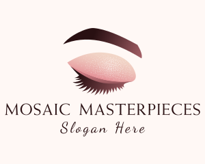 Gradient Eye Makeup logo design