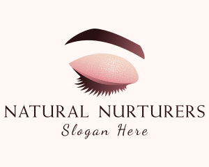 Gradient Eye Makeup logo design