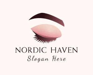 Gradient Eye Makeup logo design