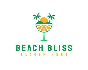 Fruit Beach Resort logo design