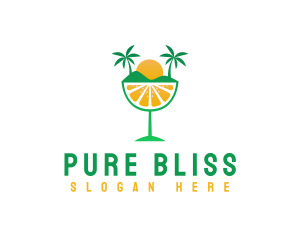 Fruit Beach Resort logo design