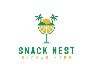 Fruit Beach Resort logo design