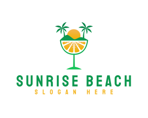 Fruit Beach Resort logo design