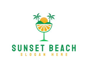 Fruit Beach Resort logo design