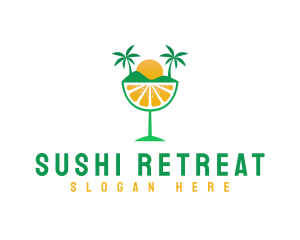 Fruit Beach Resort logo design