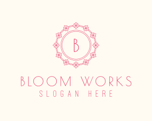 Spring Flower Plant  logo design