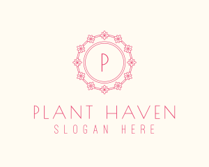 Spring Flower Plant  logo design