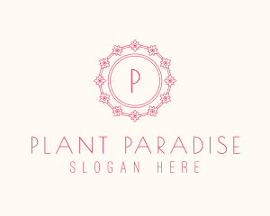 Spring Flower Plant  logo design